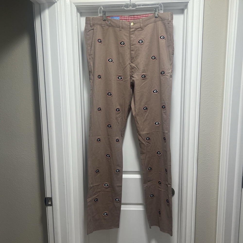 Pennington & Bailes Georgia Bulldogs Stadium Pants 40 Khaki SEC Football NWOT